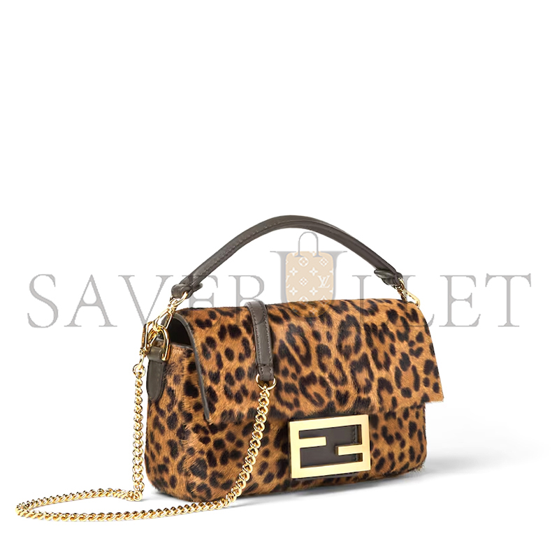 FENDI BAGUETTE MINI PRINTED CAVALLINO CALFSKIN BAG 8BS017AYDYF0A6E (20*13*5cm)